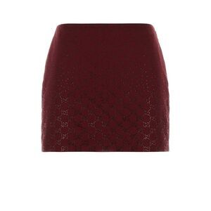 Gucci Women Gg Fabric Mini Skirt